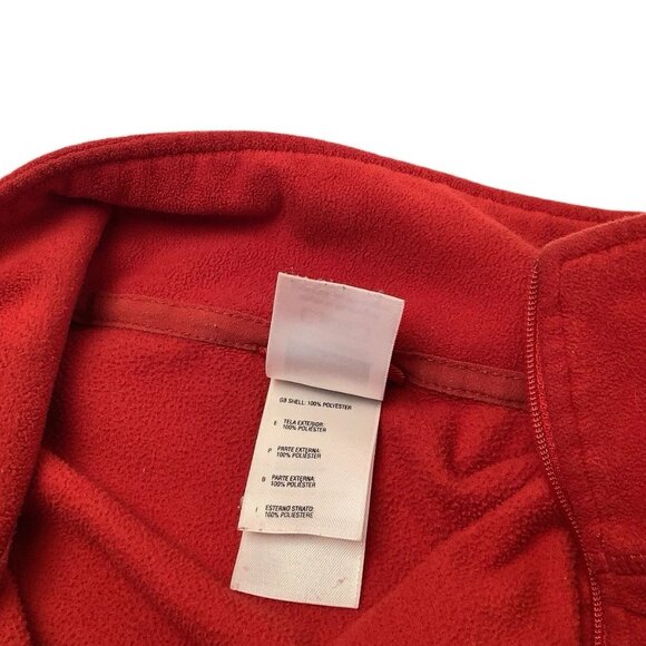 The North Face Red Long Sleeve 1/4 Zip TKA 100 Fleece Mens Jacket Size XL - Picture 4 of 8